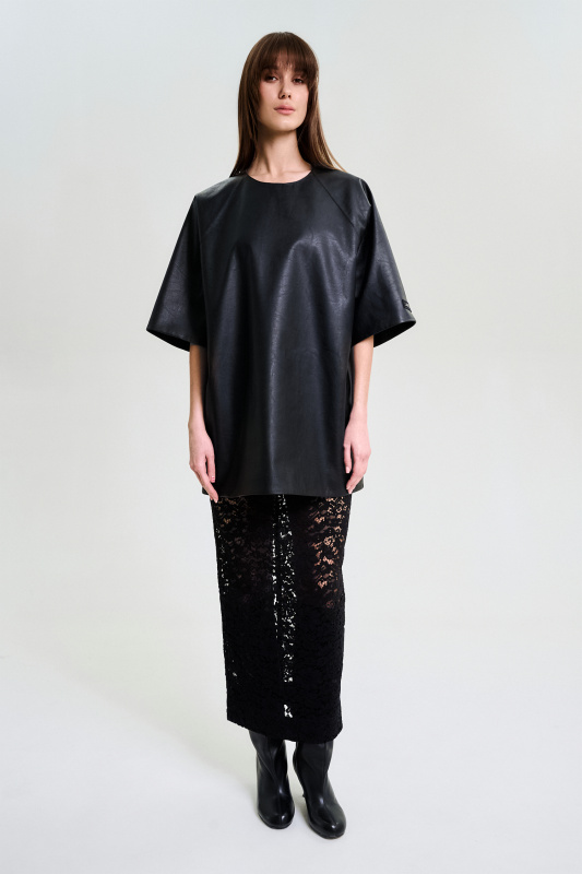 Футболка из экокожи BLACK Футболка из экокожи BLACK
